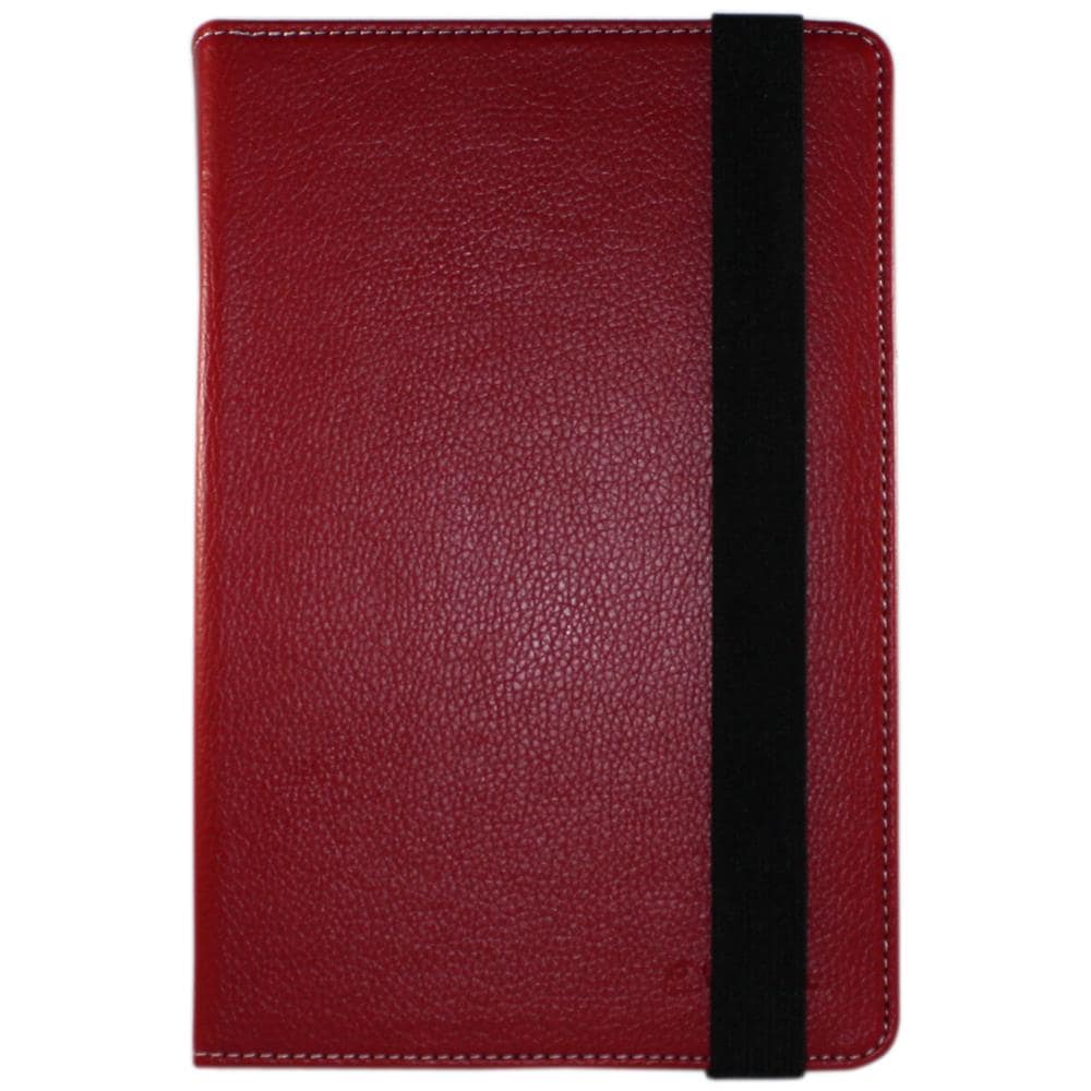 Booklet 7"XXL Univ, Foglio, Rosso, Finta pelle, Universale, Sony Reader BQ Cervantes 2 Kindle Touch Kindle 4 Gb, Antipolvere, Antigraffio, Resistente agli urti - Foto 1